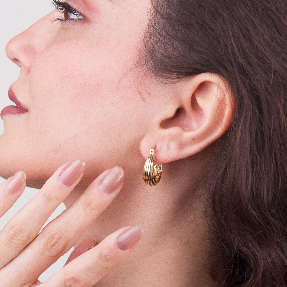 14 AYAR FİZYON ALTIN KÜPE