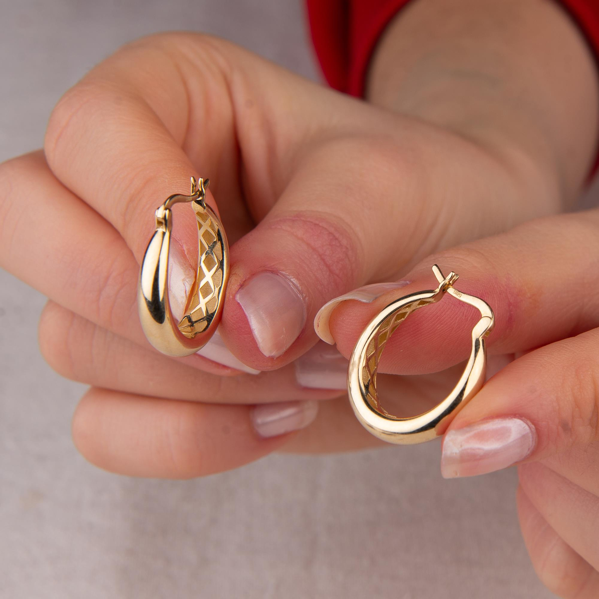 14 AYAR FİZYON ALTIN KÜPE