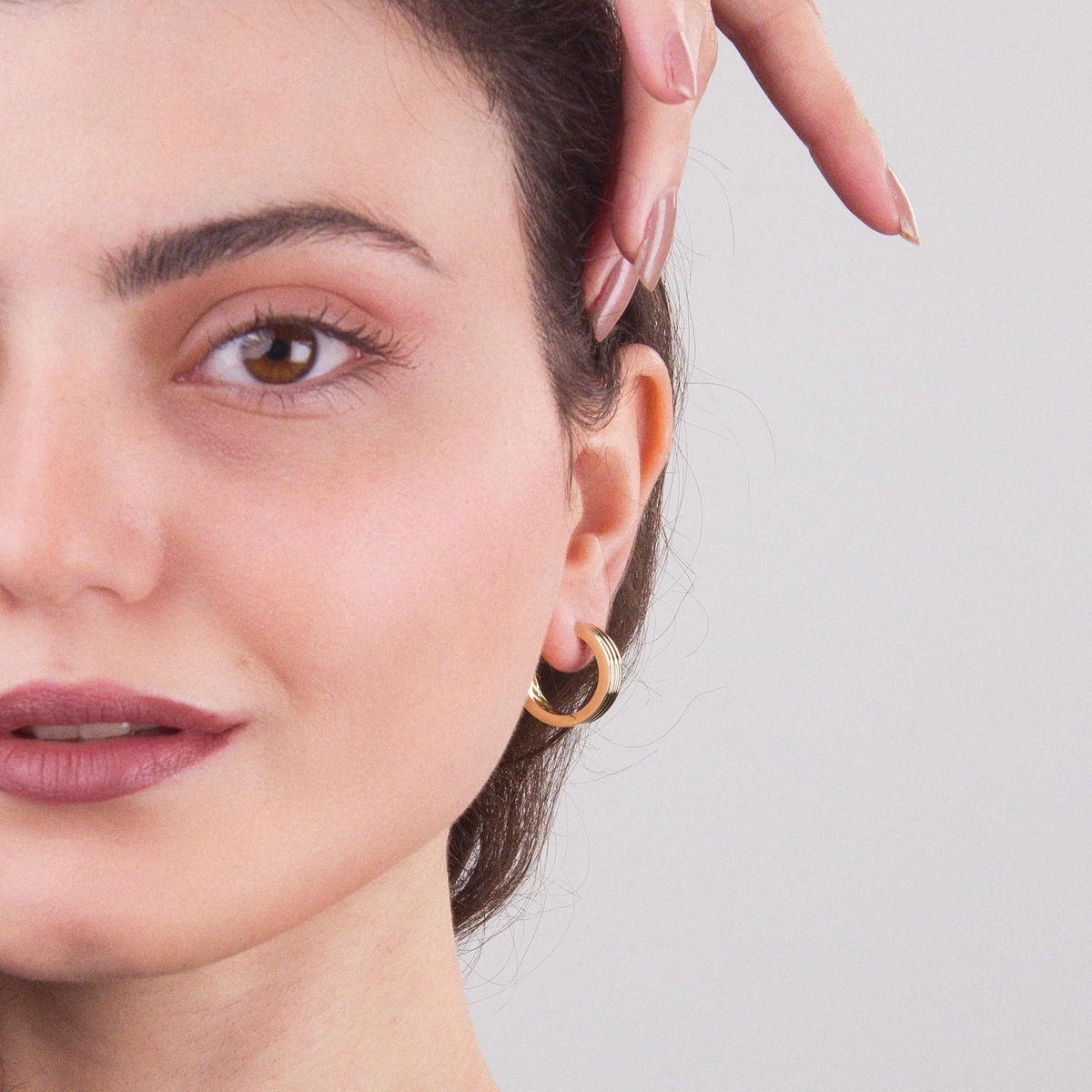 14 AYAR FİZYON ALTIN KÜPE