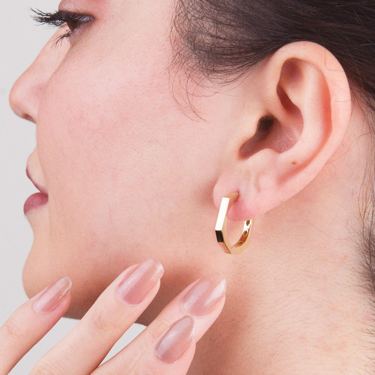 14 AYAR FİZYON ALTIN KÜPE