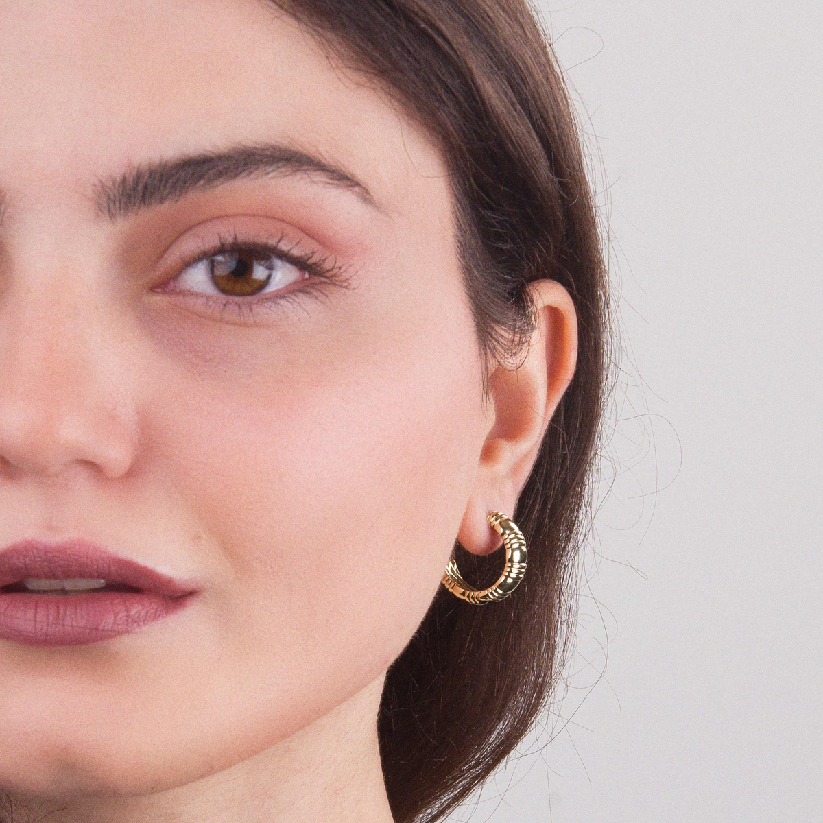 14 AYAR FİZYON ALTIN KÜPE