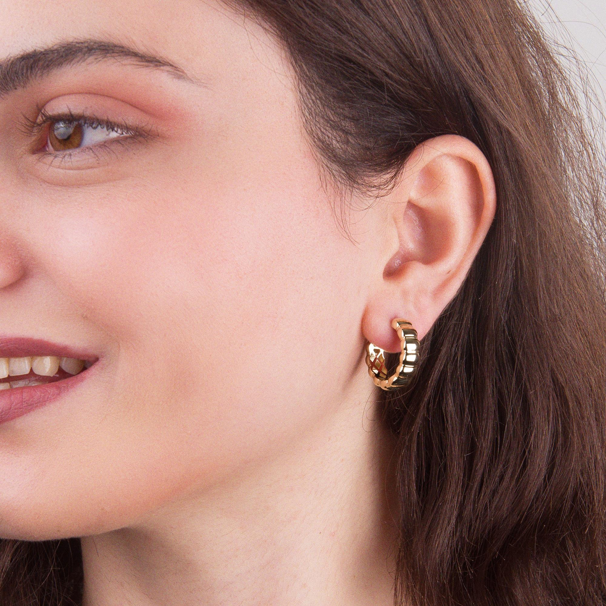 14 AYAR FİZYON ALTIN KÜPE