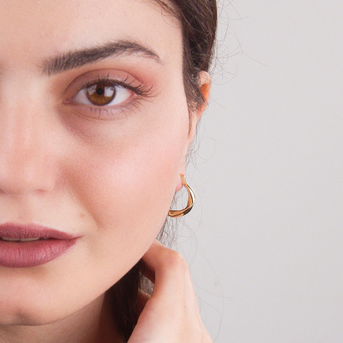 14 AYAR FİZYON ALTIN KÜPE