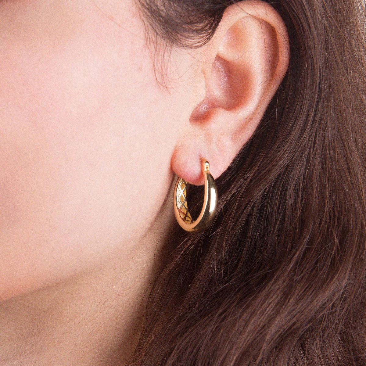 14 AYAR FİZYON ALTIN KÜPE