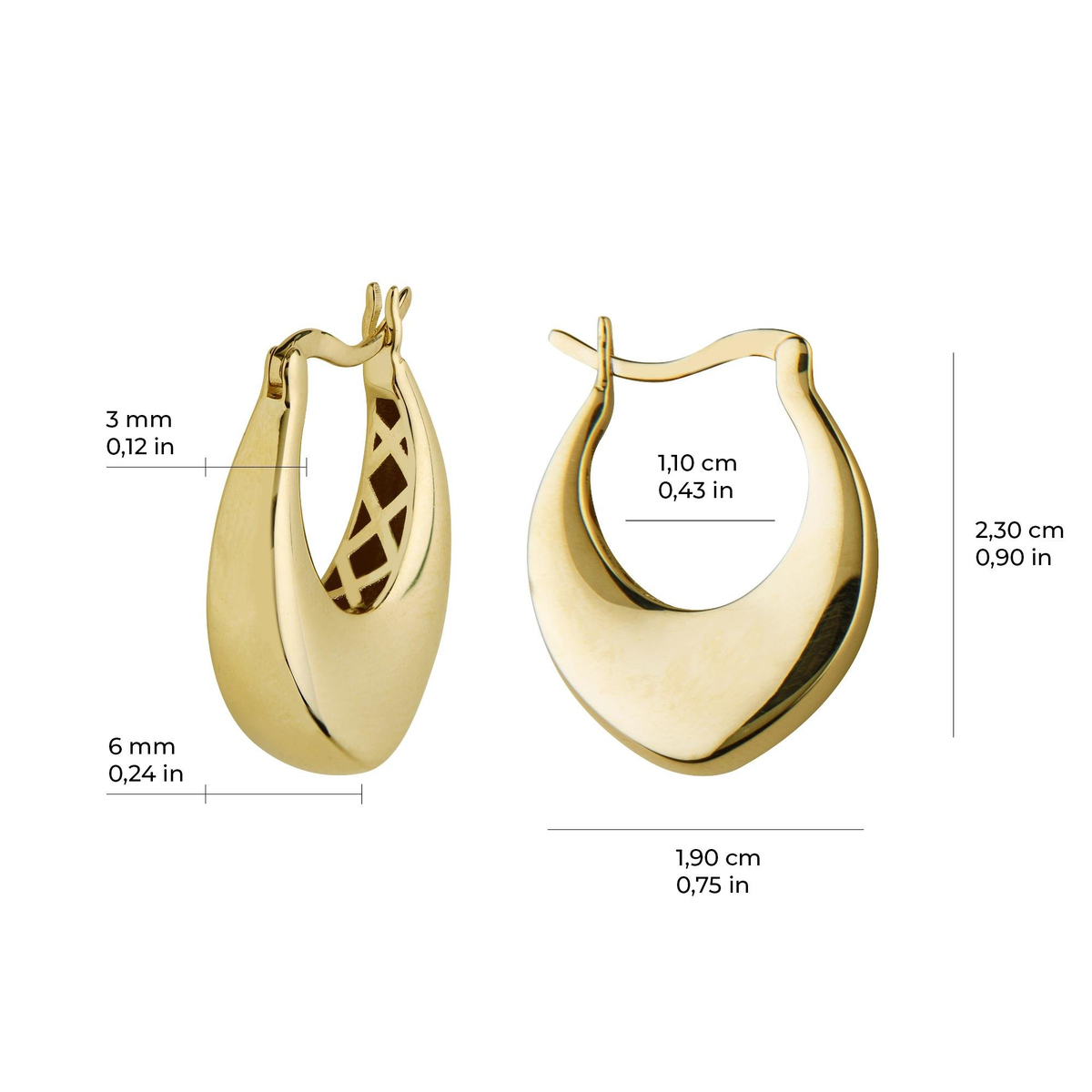 14 AYAR FİZYON ALTIN KÜPE