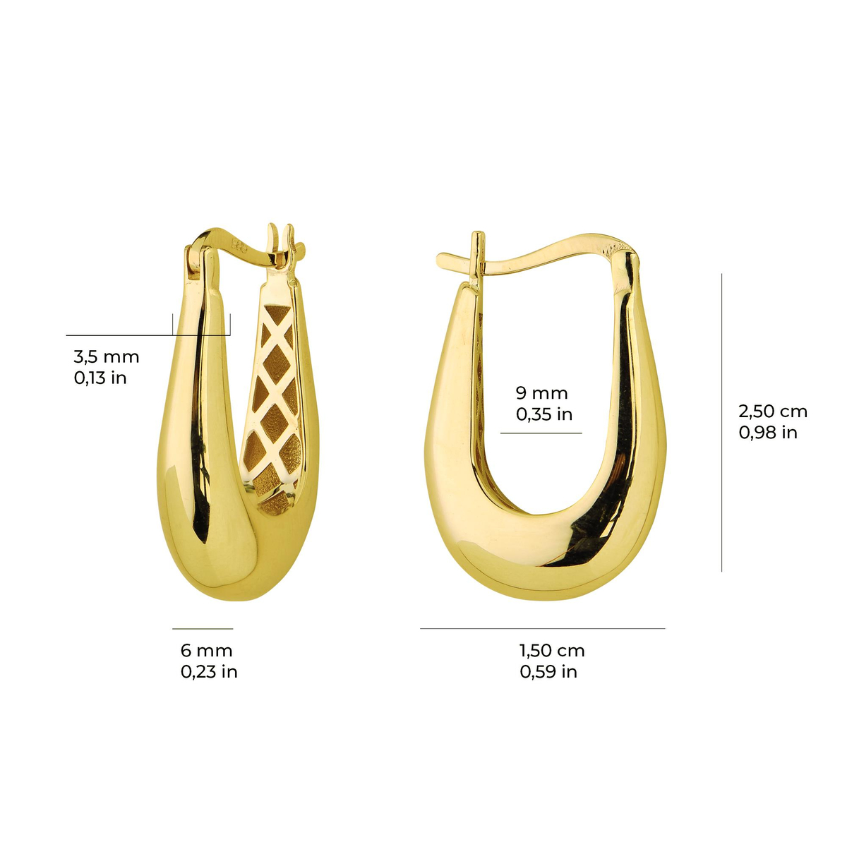 14 AYAR FİZYON ALTIN KÜPE