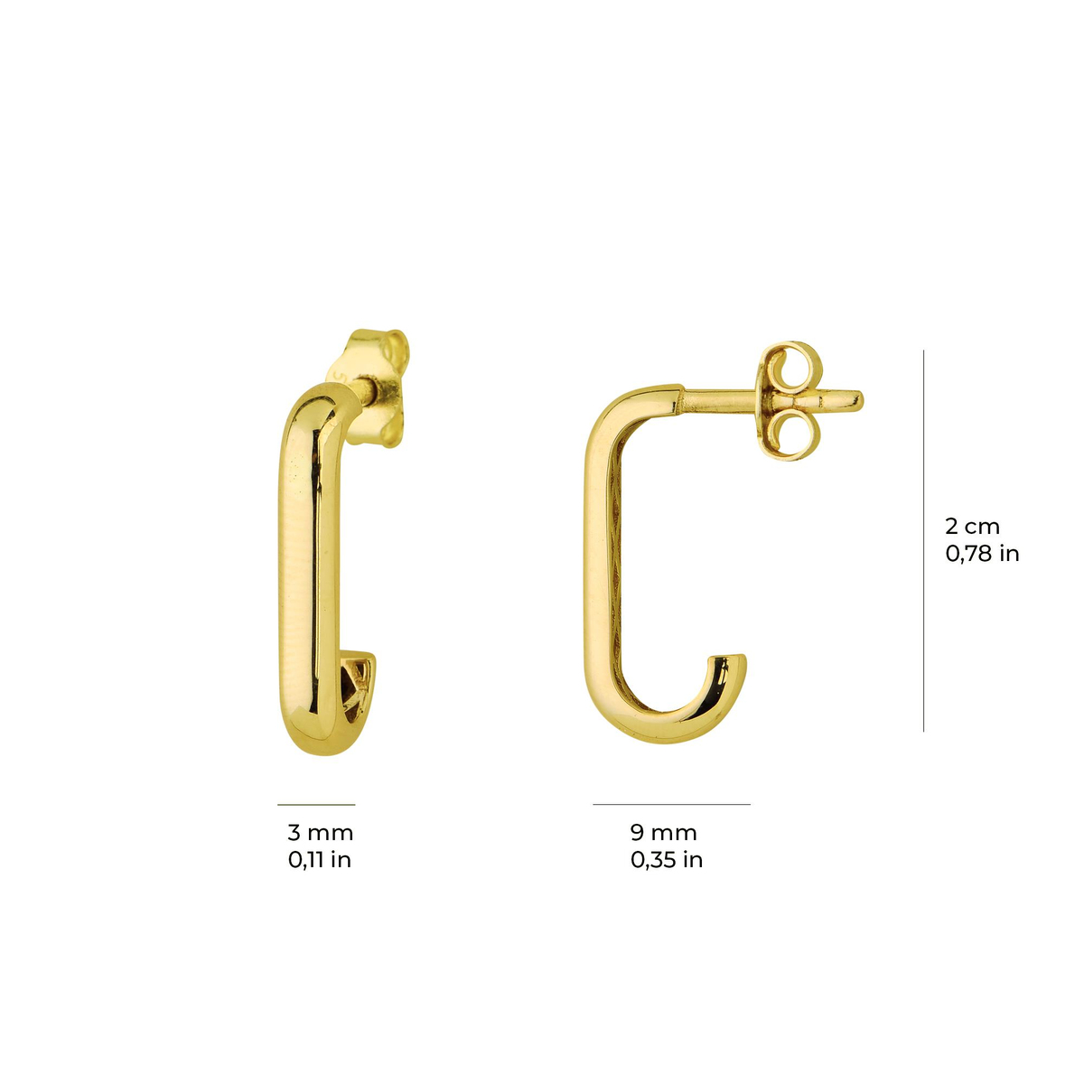 14 AYAR FİZYON ALTIN KÜPE