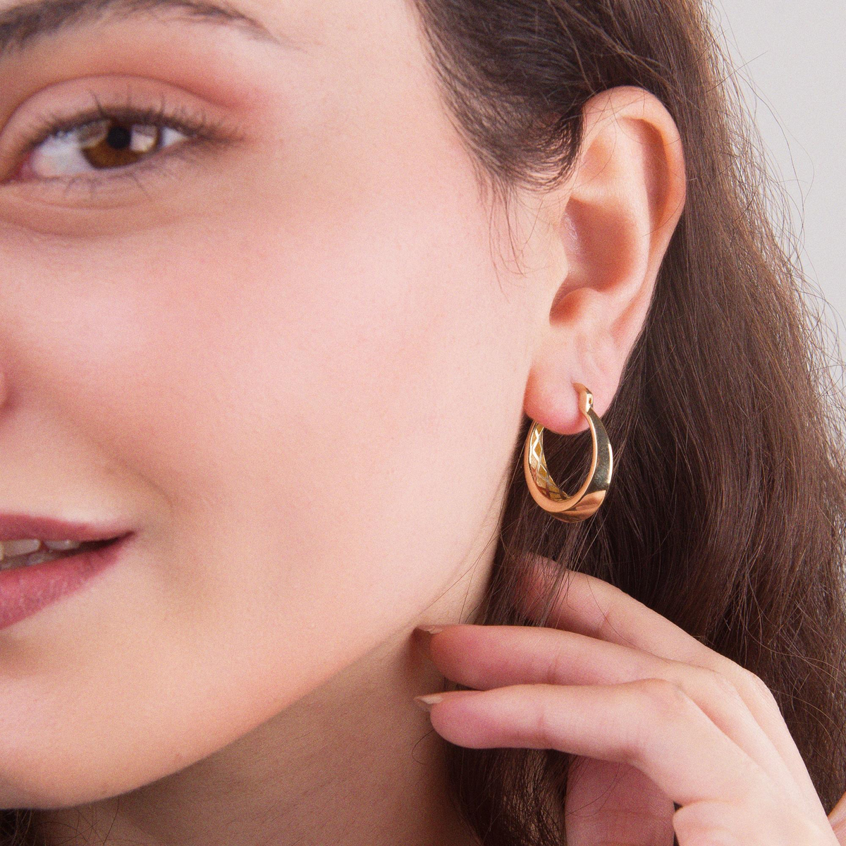 14 AYAR FİZYON ALTIN KÜPE