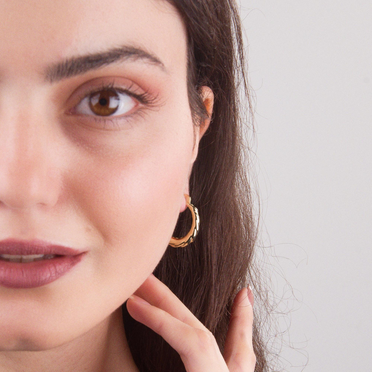 14 AYAR FİZYON ALTIN KÜPE