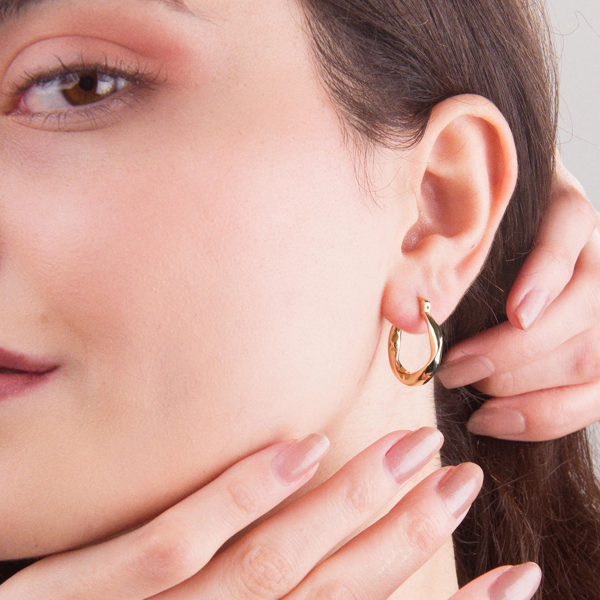 14 AYAR FİZYON ALTIN KÜPE