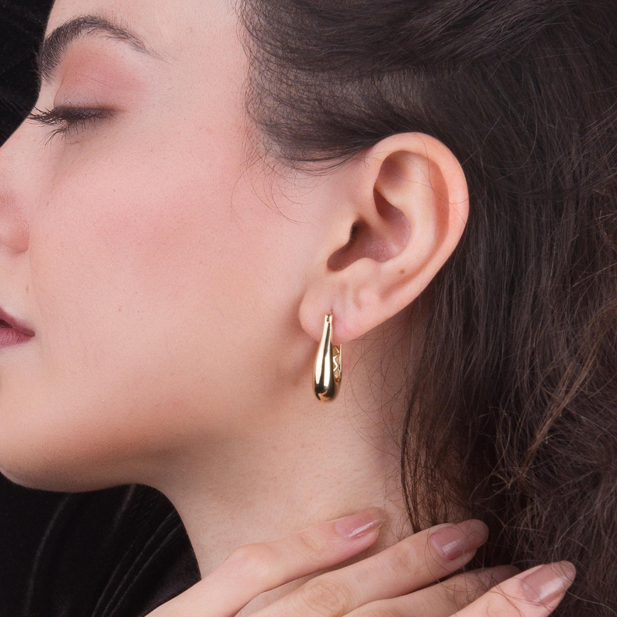 14 AYAR FİZYON ALTIN KÜPE