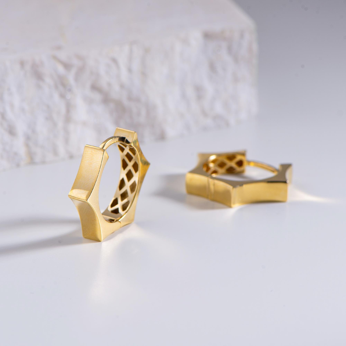 14 AYAR FİZYON ALTIN KÜPE