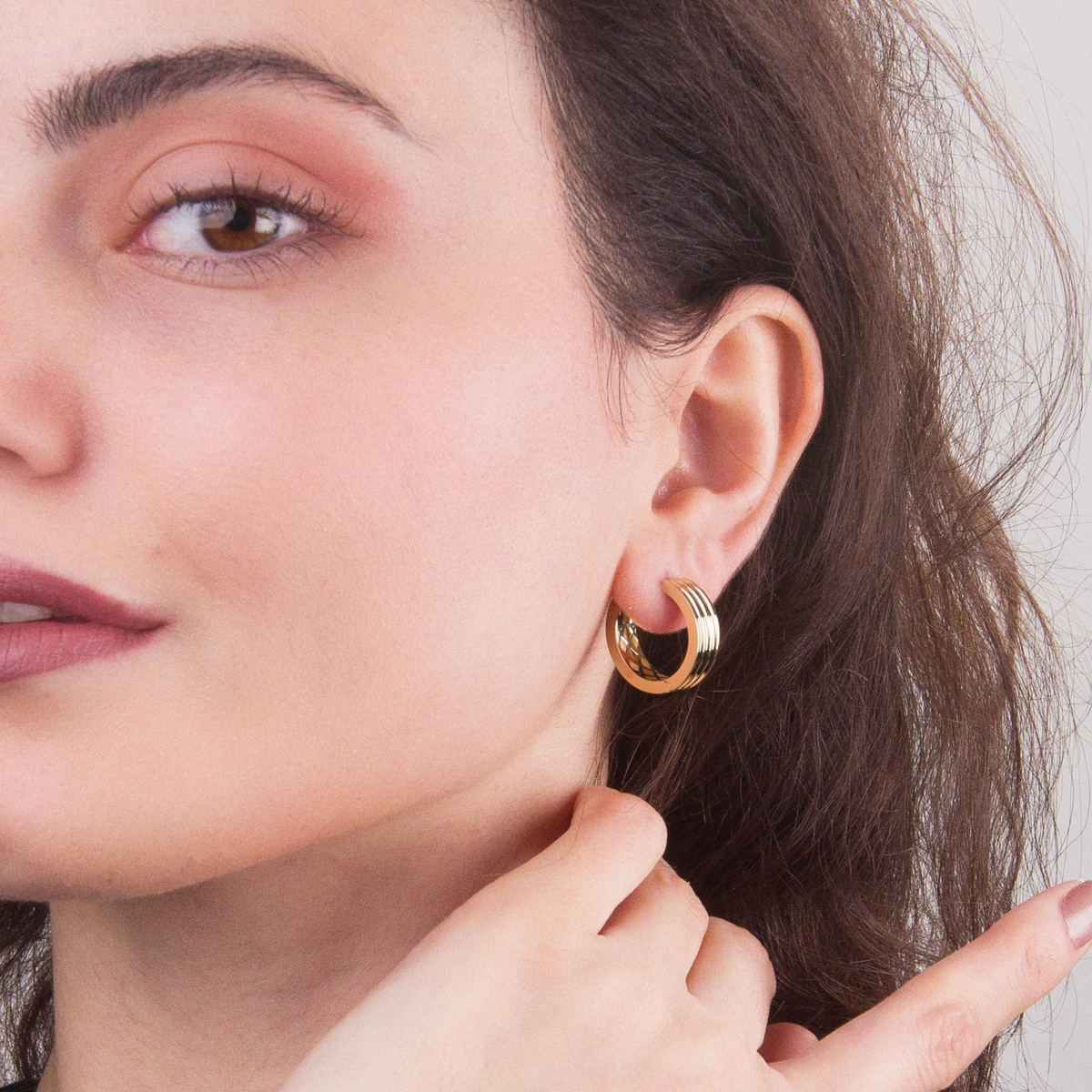 14 AYAR FİZYON ALTIN KÜPE