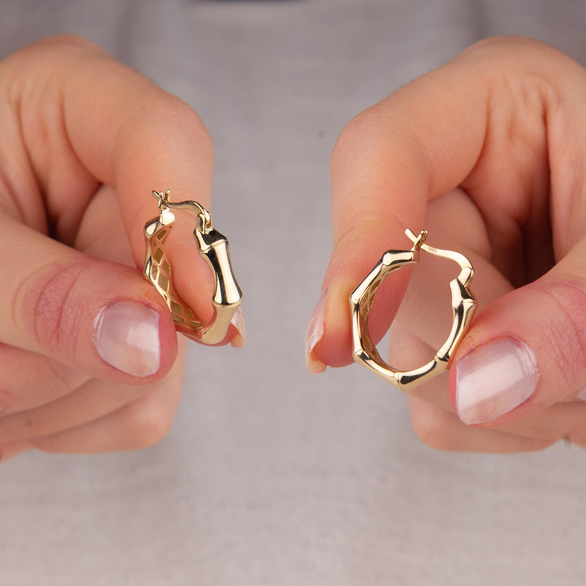 14 AYAR FİZYON ALTIN KÜPE