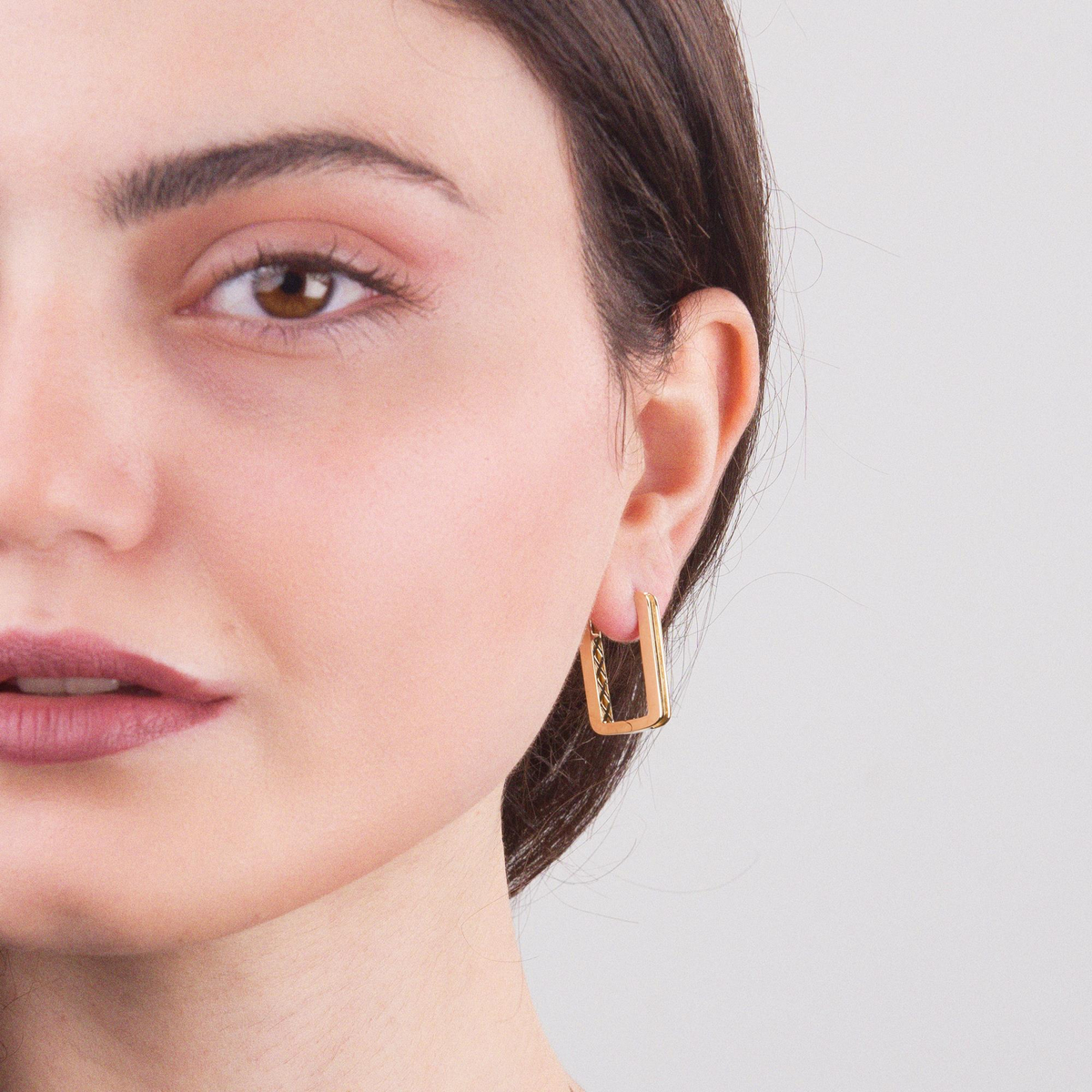 14 AYAR FİZYON ALTIN KÜPE