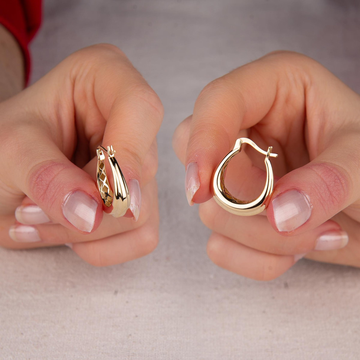 14 AYAR FİZYON ALTIN KÜPE