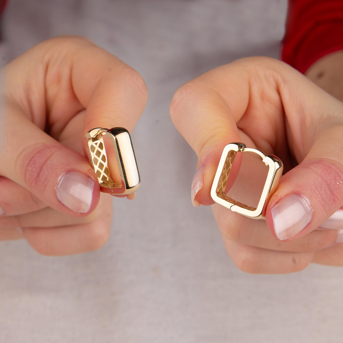 14 AYAR FİZYON ALTIN KÜPE