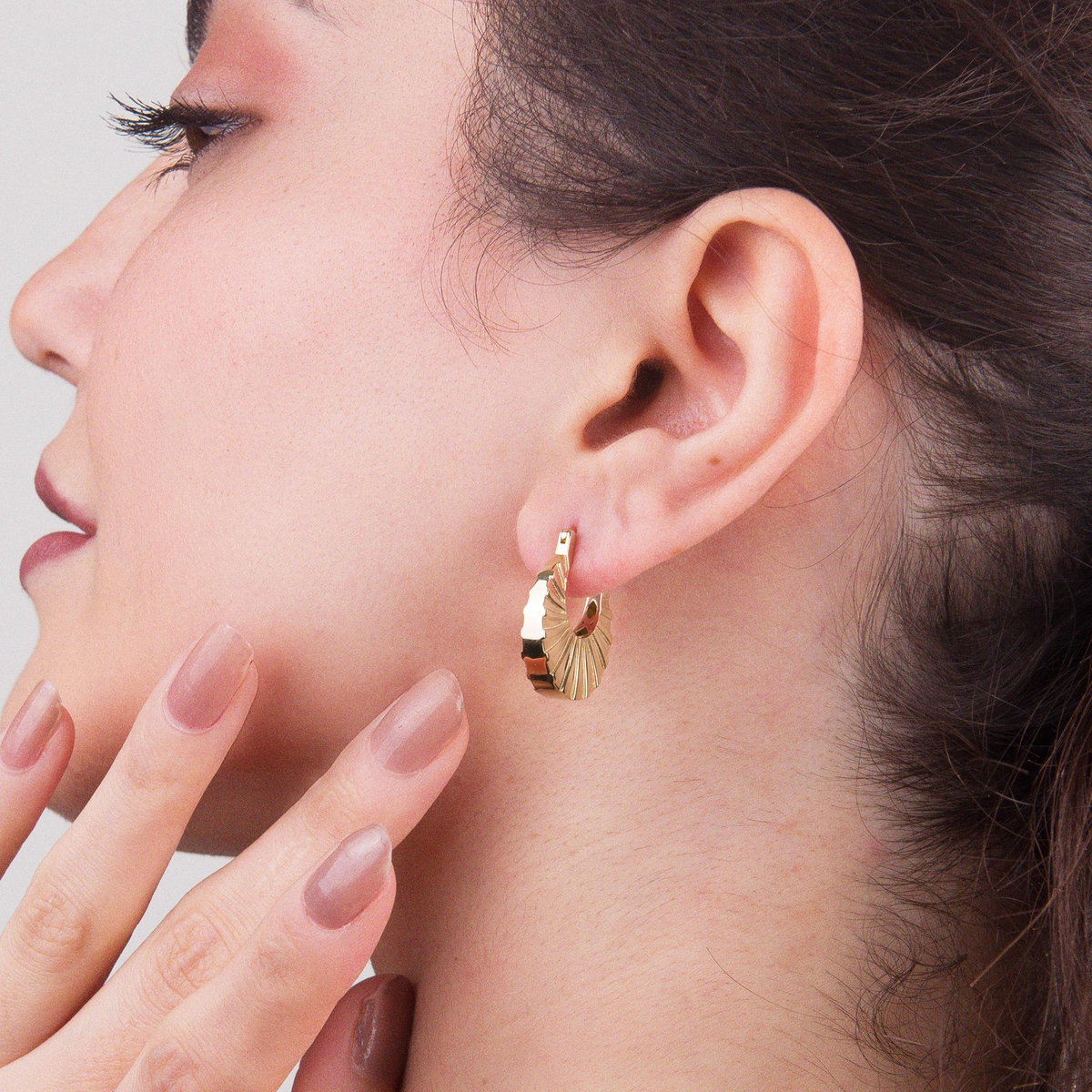 14 AYAR FİZYON ALTIN KÜPE