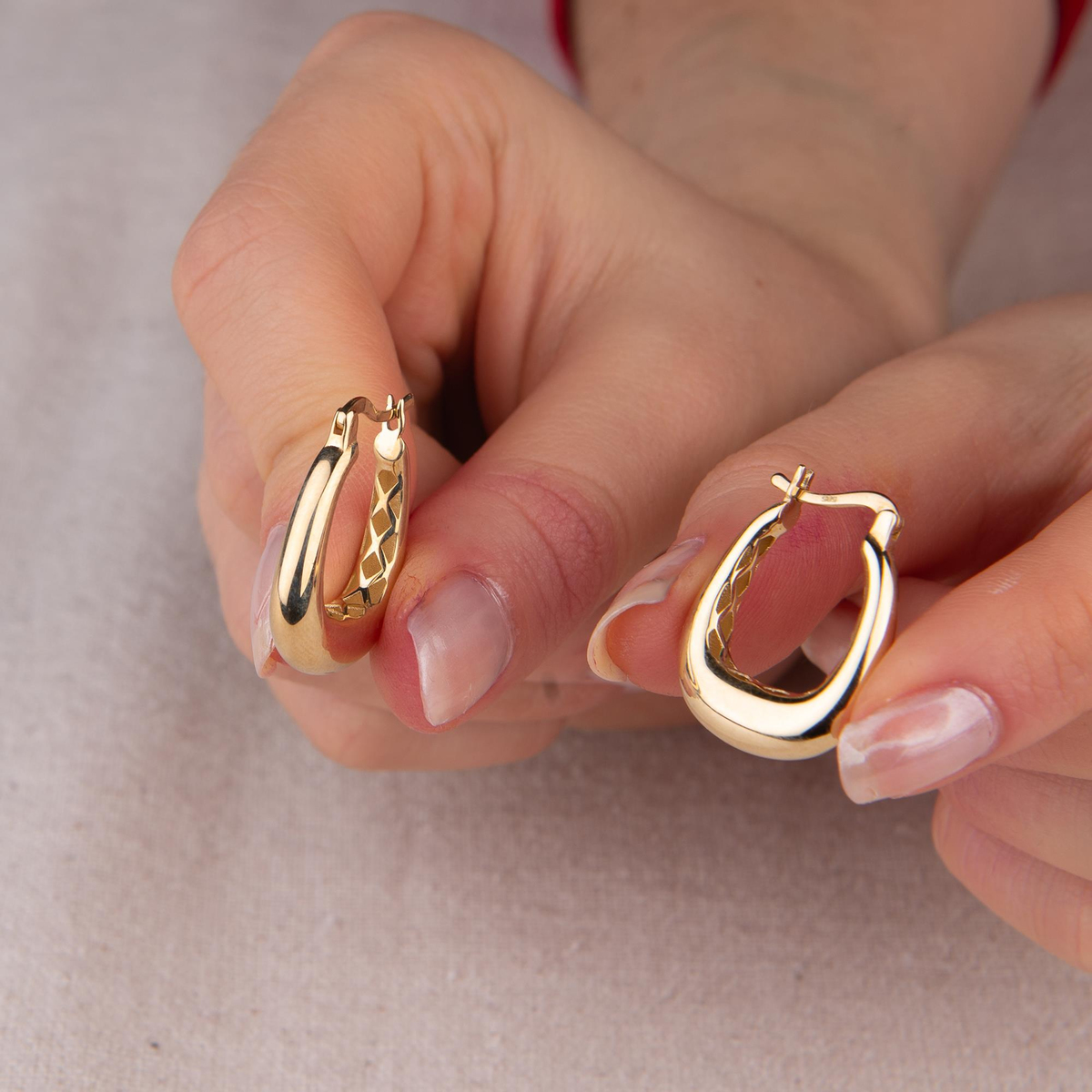 14 AYAR FİZYON ALTIN KÜPE