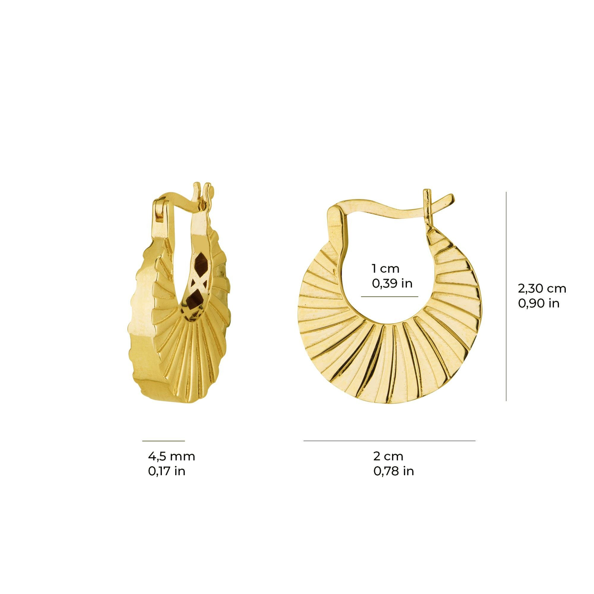 14 AYAR FİZYON ALTIN KÜPE