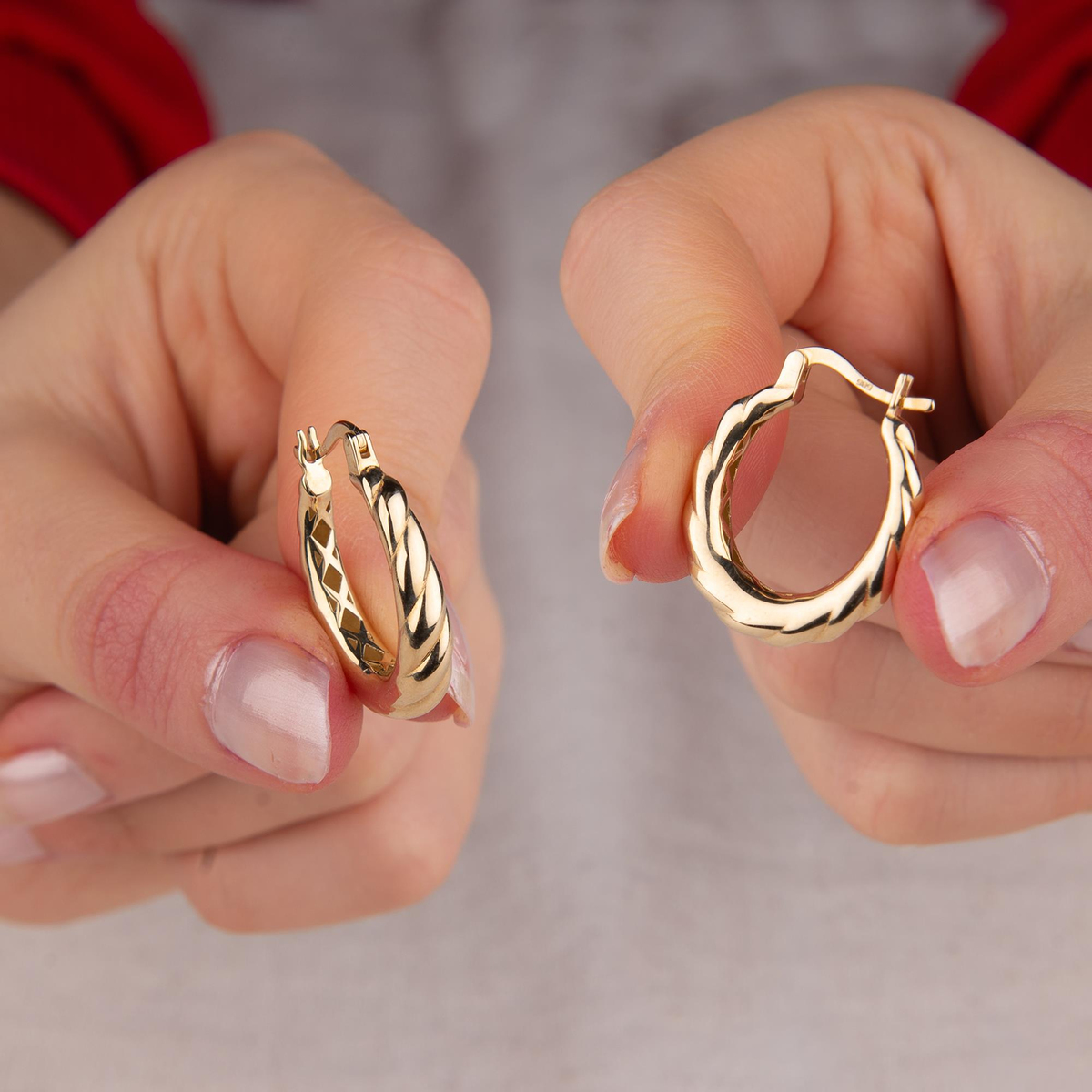 14 AYAR FİZYON ALTIN KÜPE