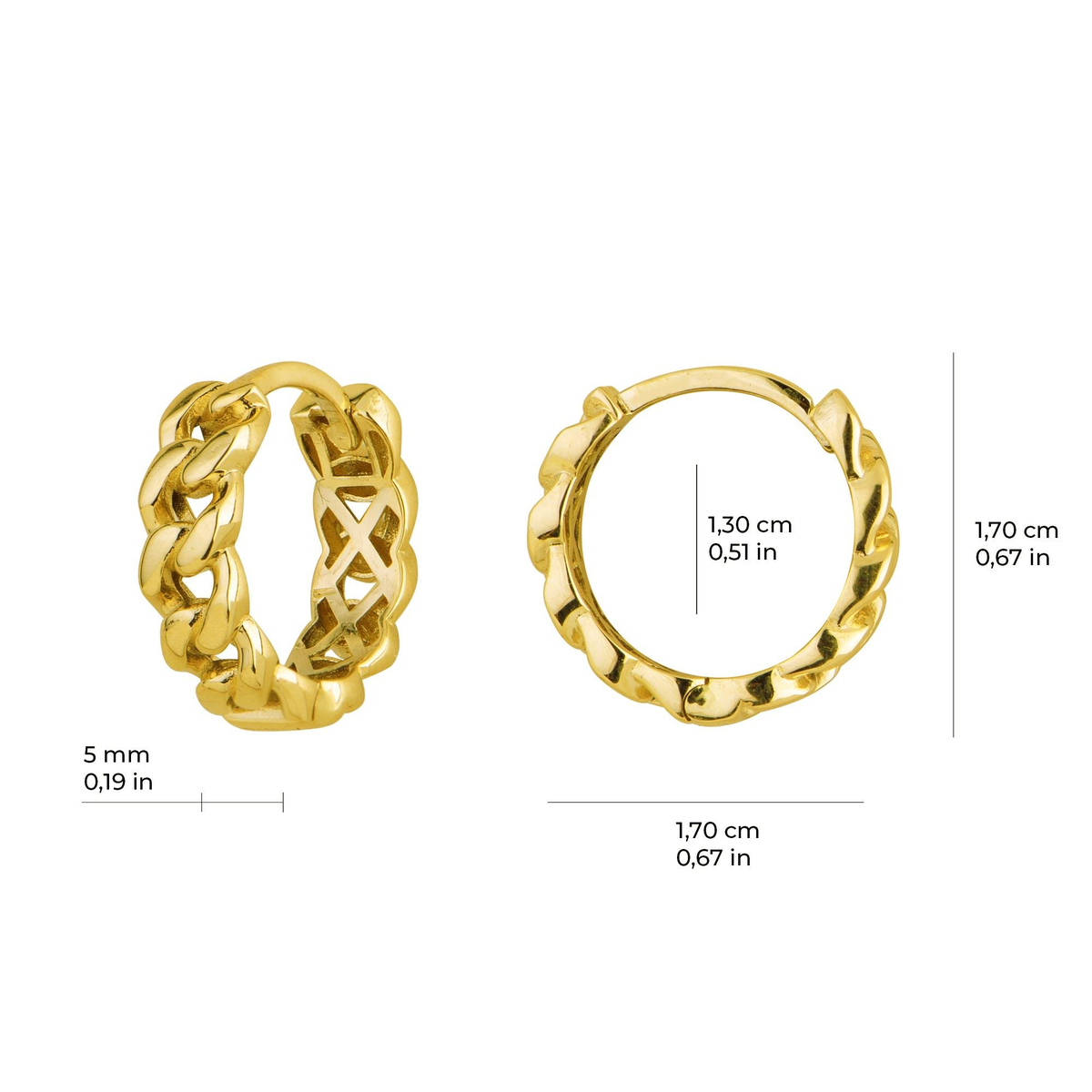 14 Ayar İtalyan Altın Küpe