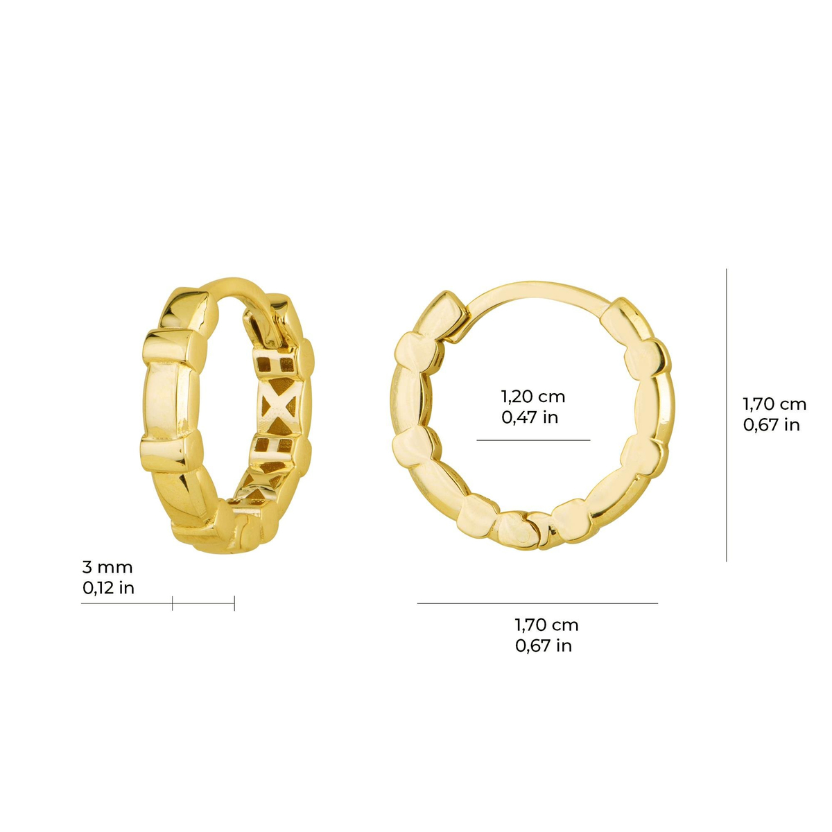 14 Ayar İtalyan Altın Küpe