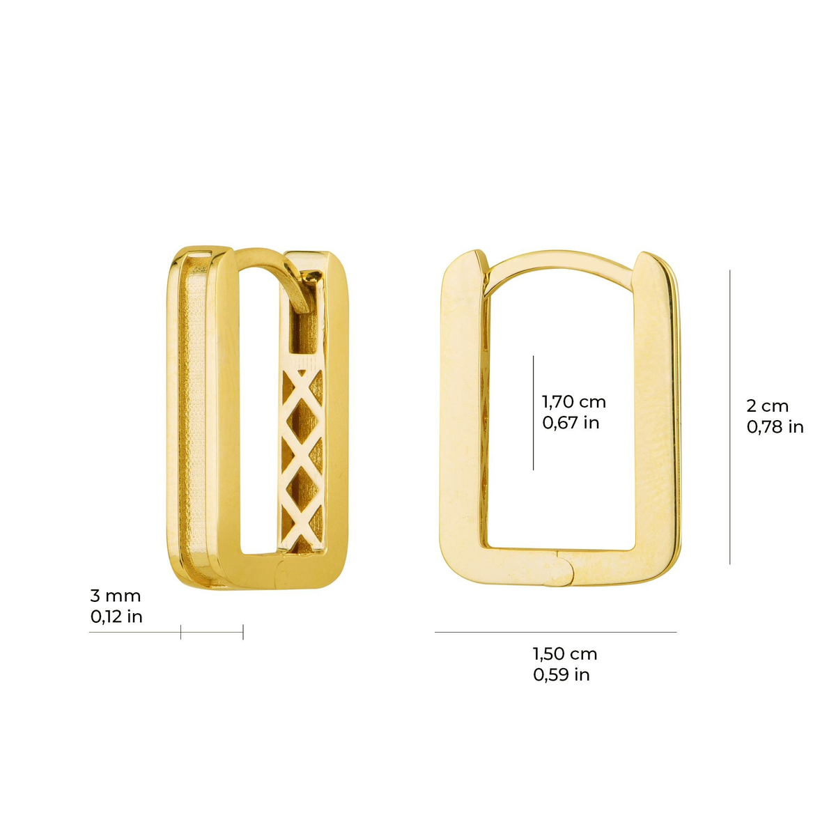 14 Ayar İtalyan Altın Küpe