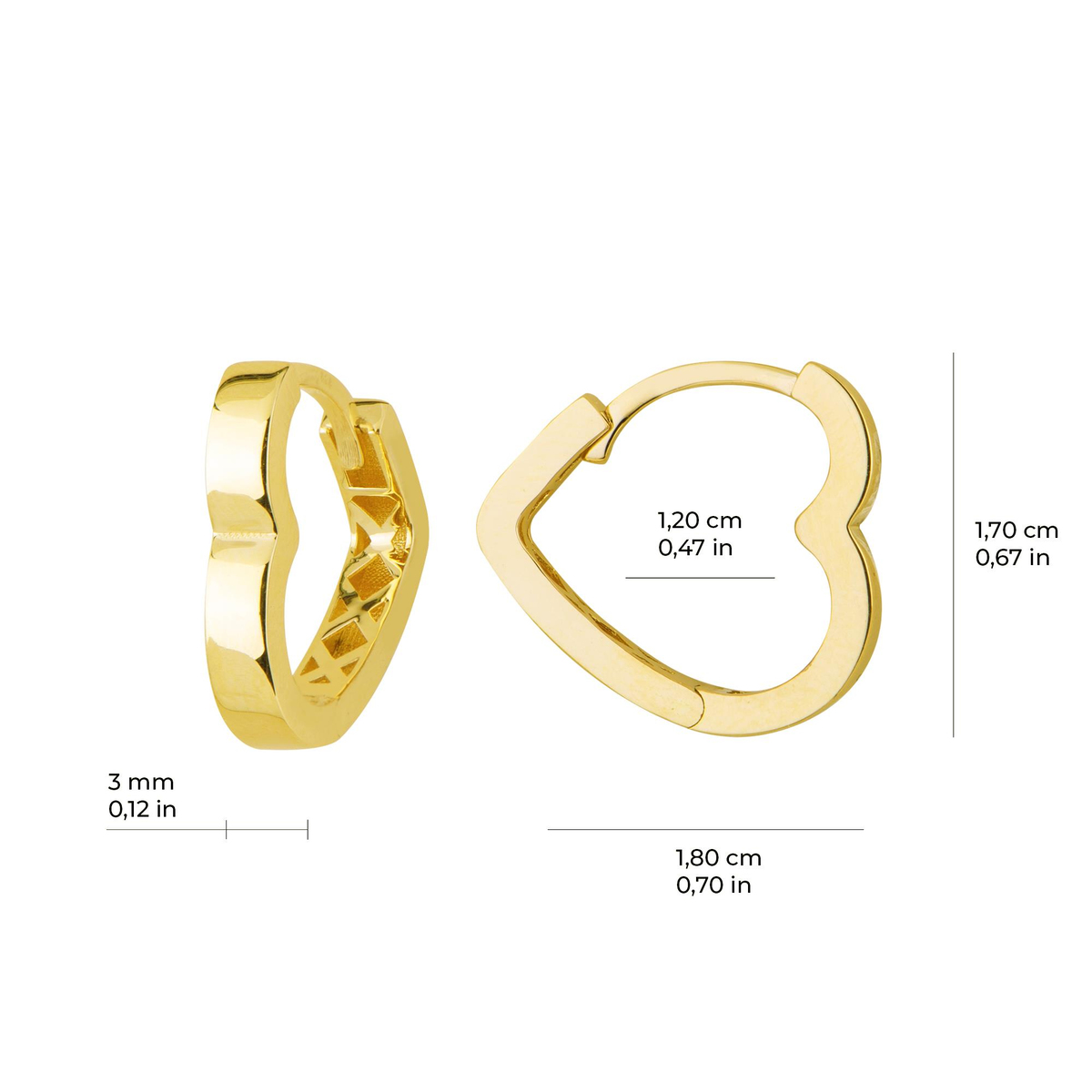 14 Ayar İtalyan Altın Küpe