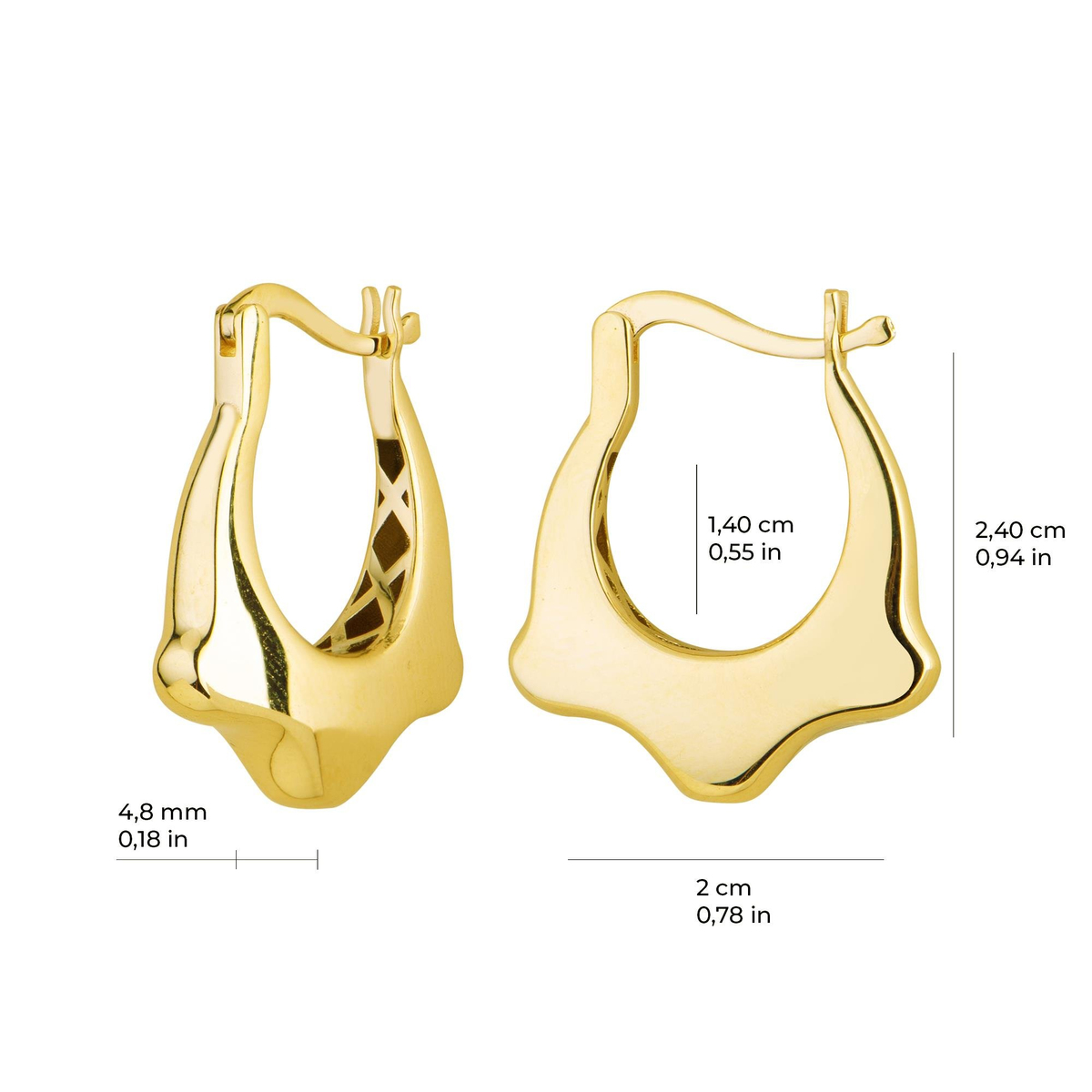 14 Ayar İtalyan Altın Küpe