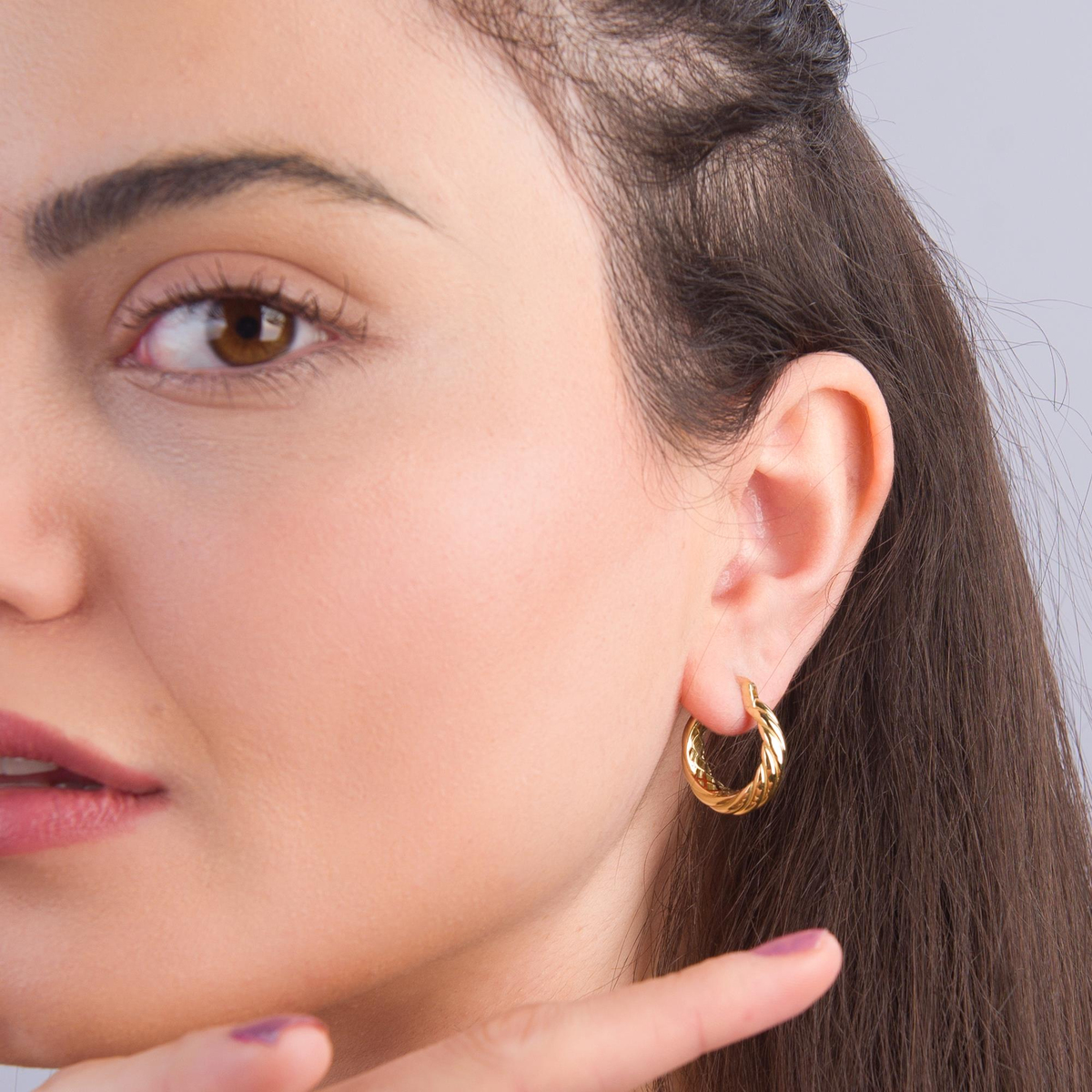 14 Ayar İtalyan Altın Küpe