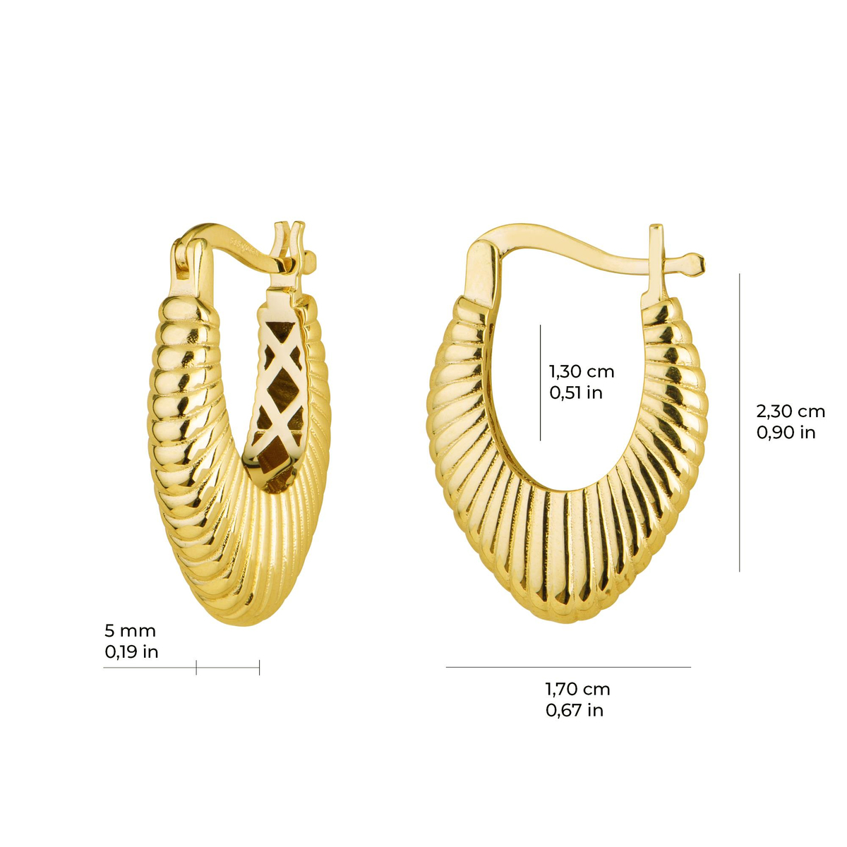 14 Ayar İtalyan Altın Küpe