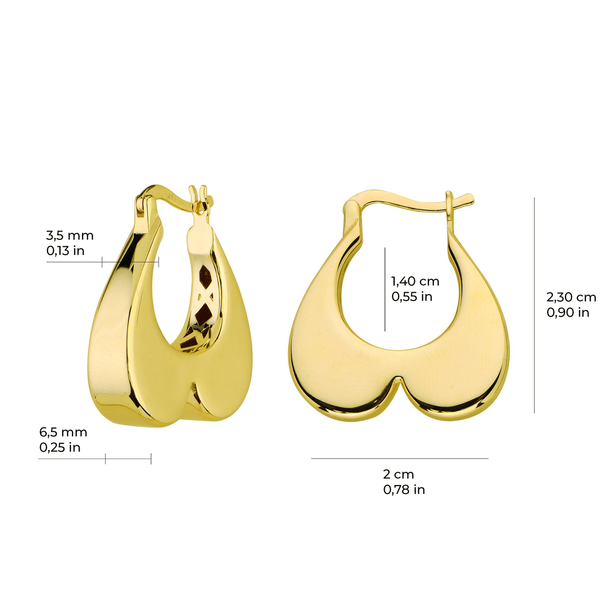 14 Ayar İtalyan Altın Küpe