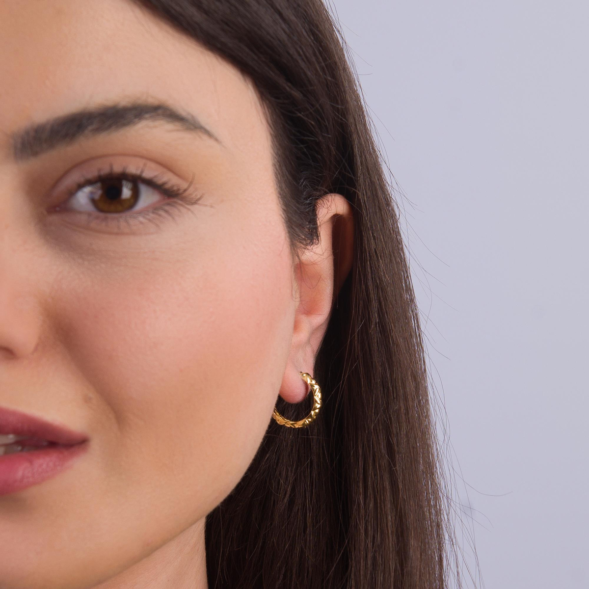 14 Ayar İtalyan Halka Altın Küpe