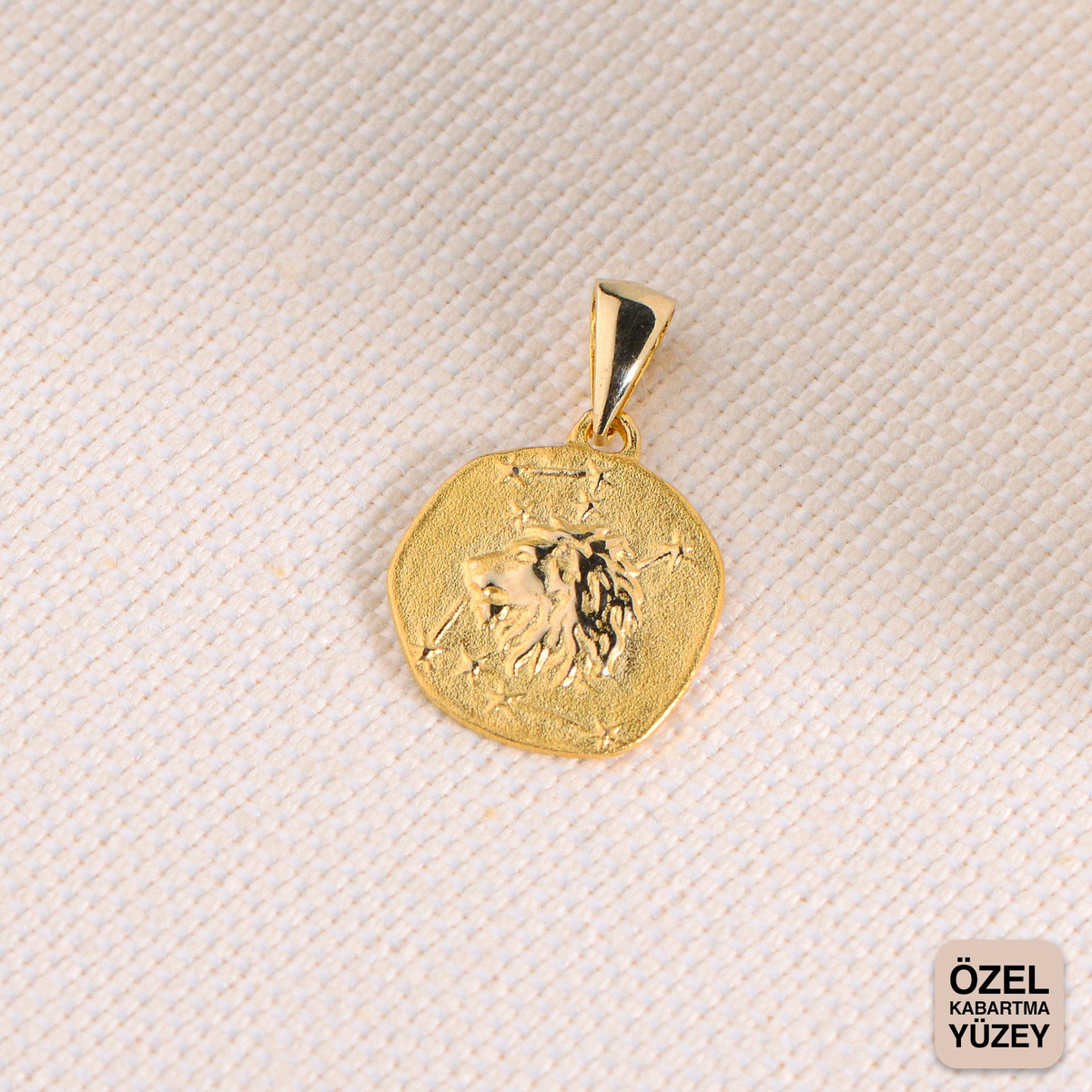 14 Ayar Altın Burç Kolye Ucu