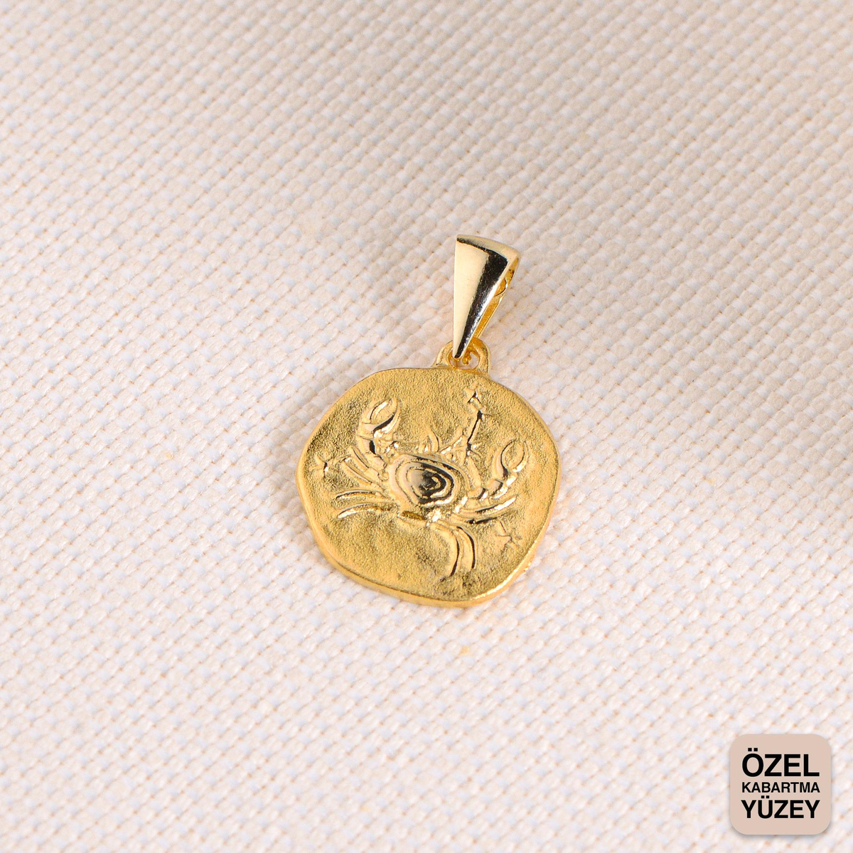 14 Ayar Altın Burç Kolye Ucu