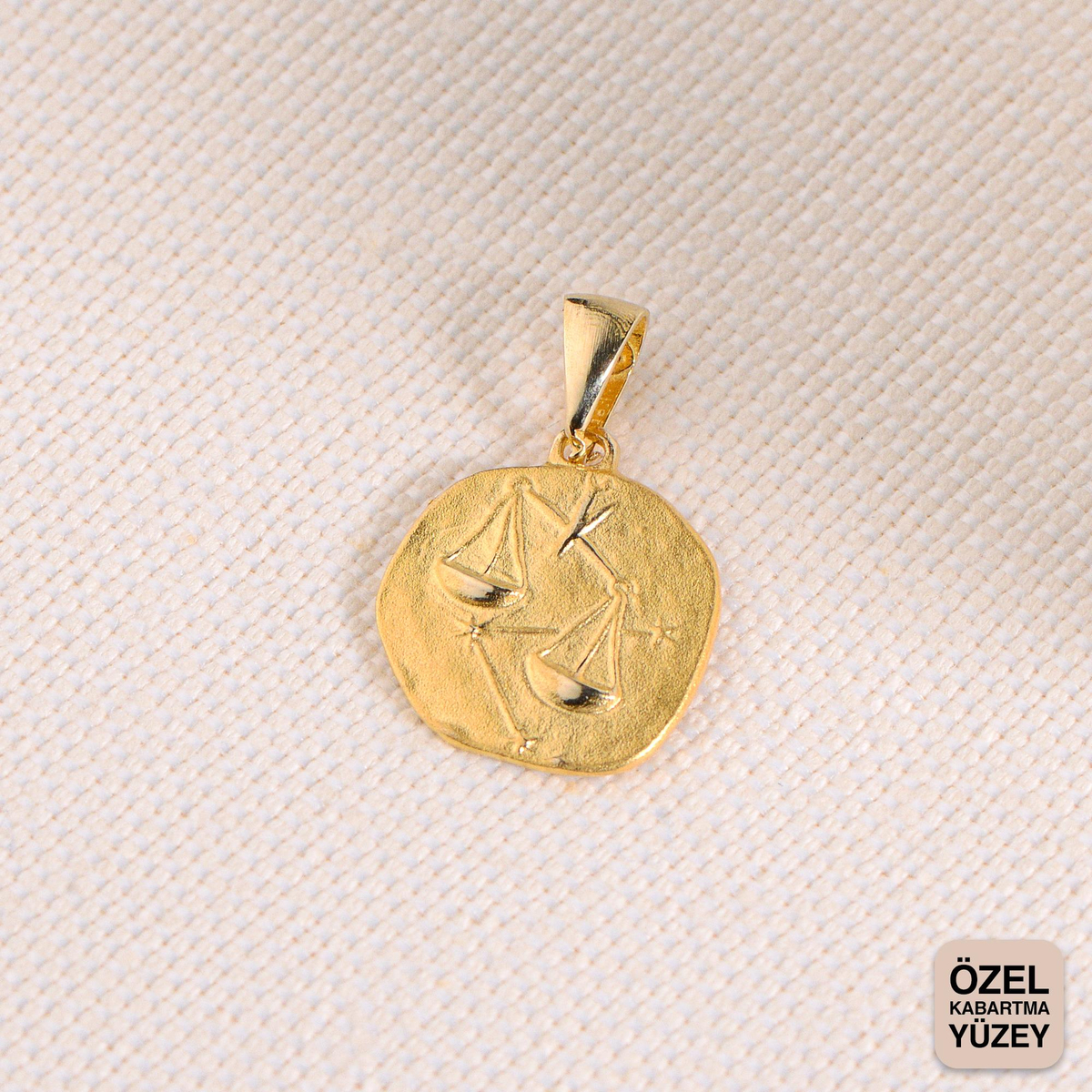 14 Ayar Altın Burç Kolye Ucu
