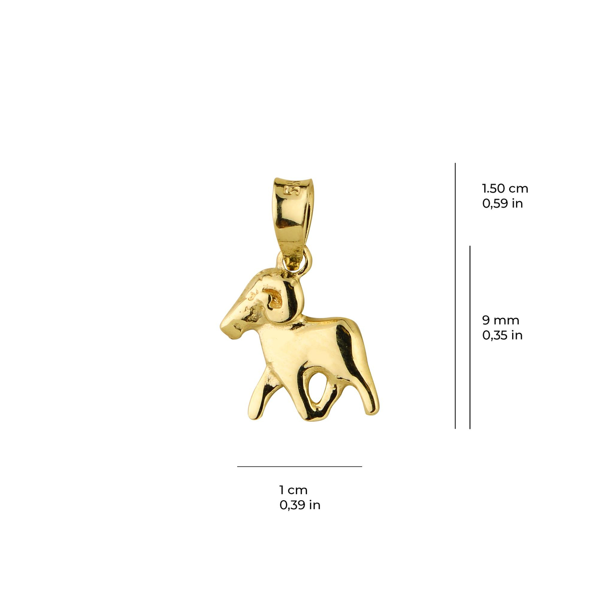 14 Ayar Altın Koç Burç Kolye Ucu