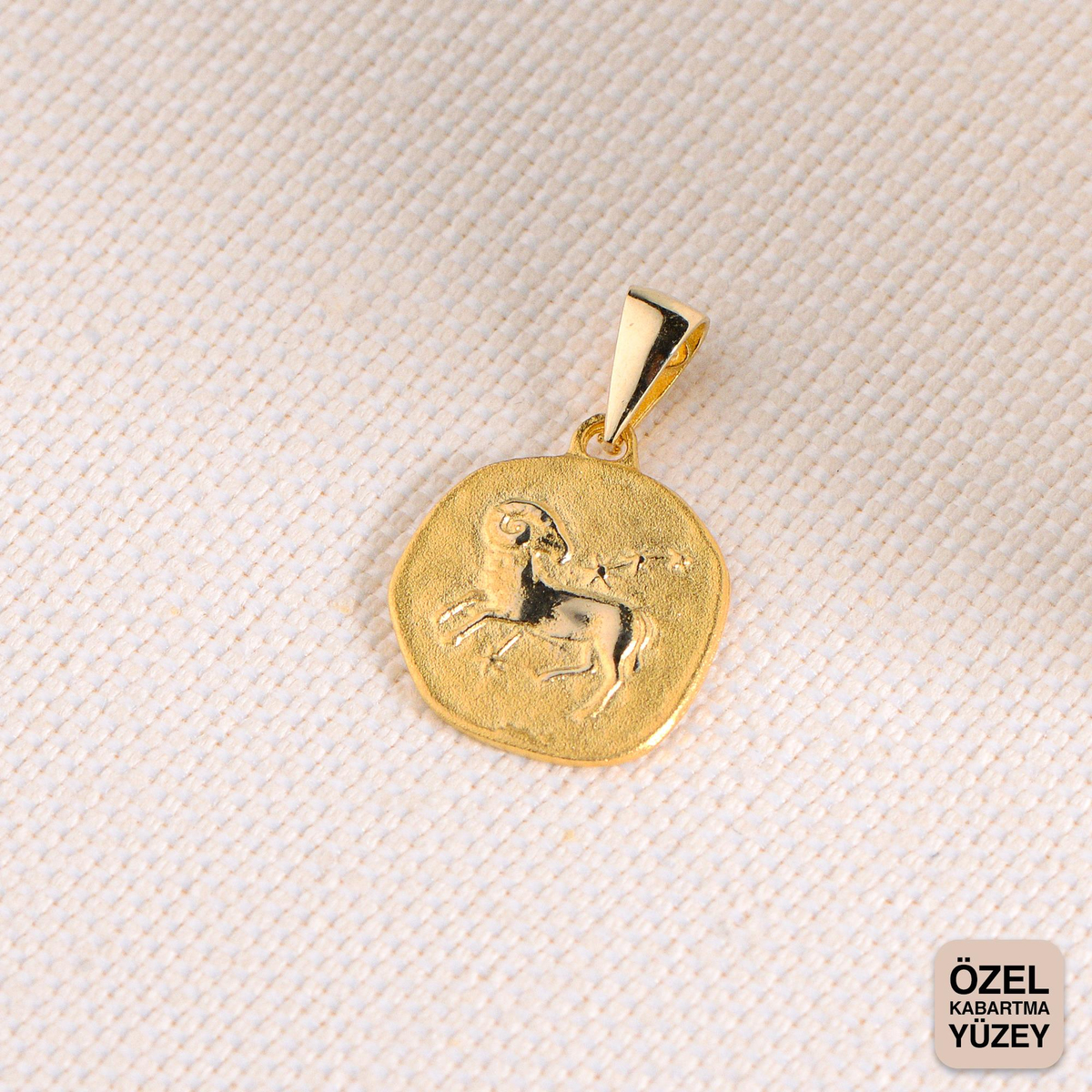 14 Ayar Altın Koç Burç Kolye Ucu