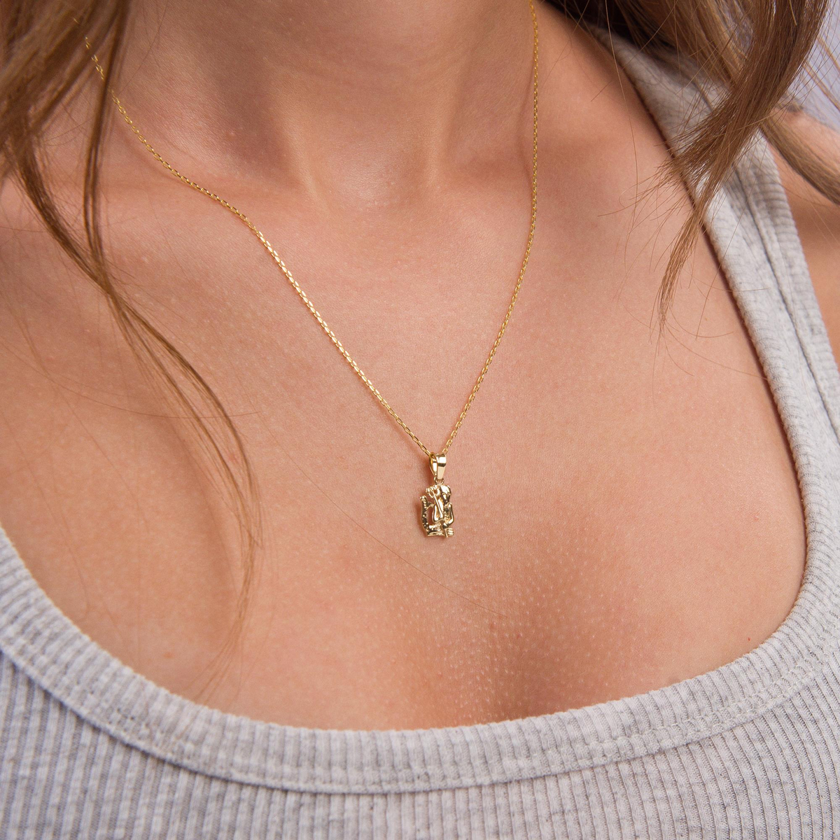 14 Ayar Altın Kova Burç Kolye Ucu