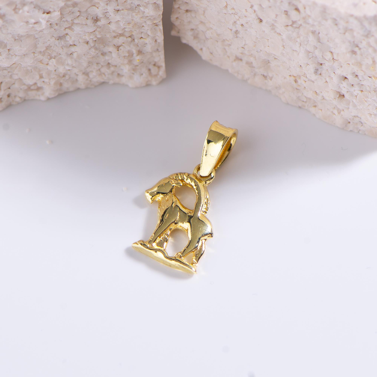 14 Ayar Altın Oğlak Burç Kolye Ucu