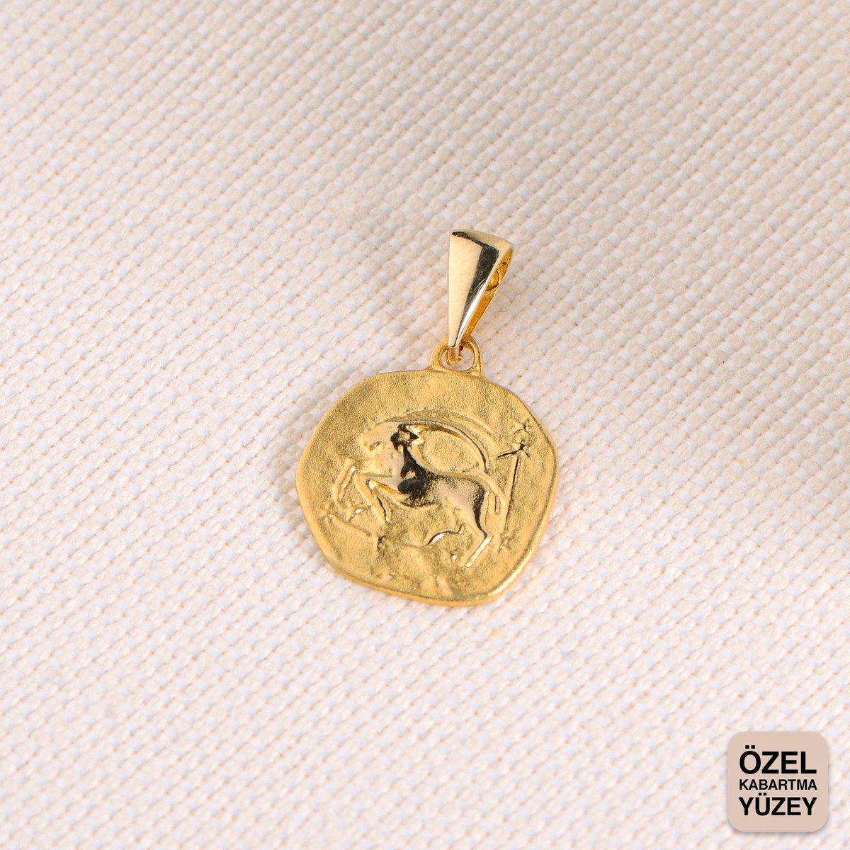14 Ayar Altın Oğlak Burç Kolye Ucu