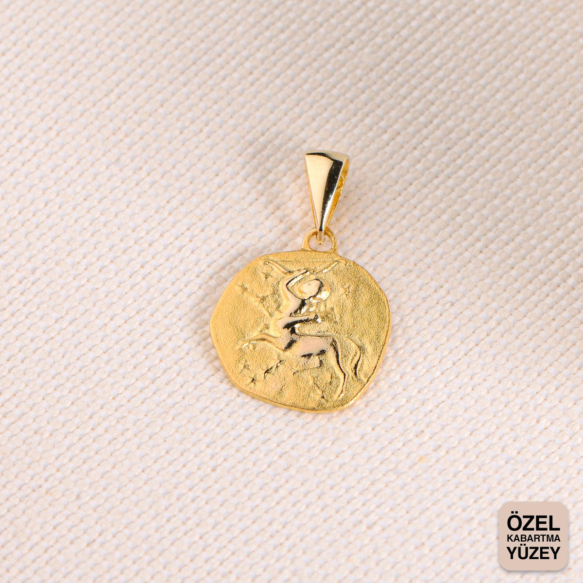 14 Ayar Altın Yay Burç Kolye Ucu