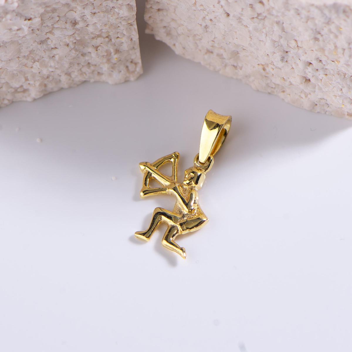 14 Ayar Altın Yay Burç Kolye Ucu