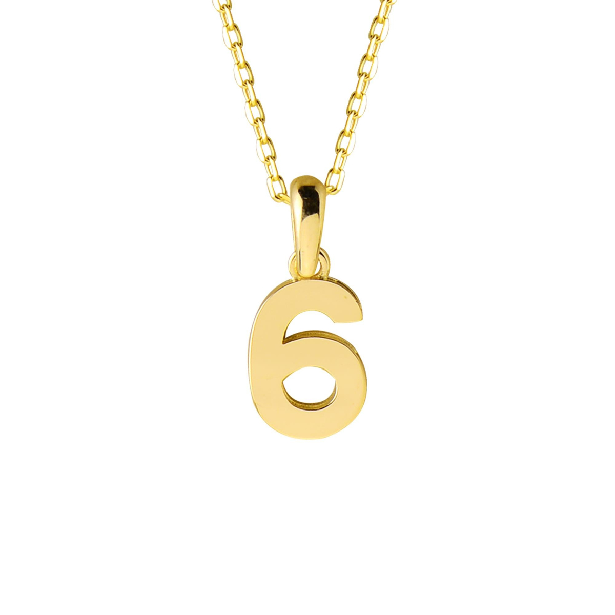 14 Ayar Altı Rakamı Altın Kolye