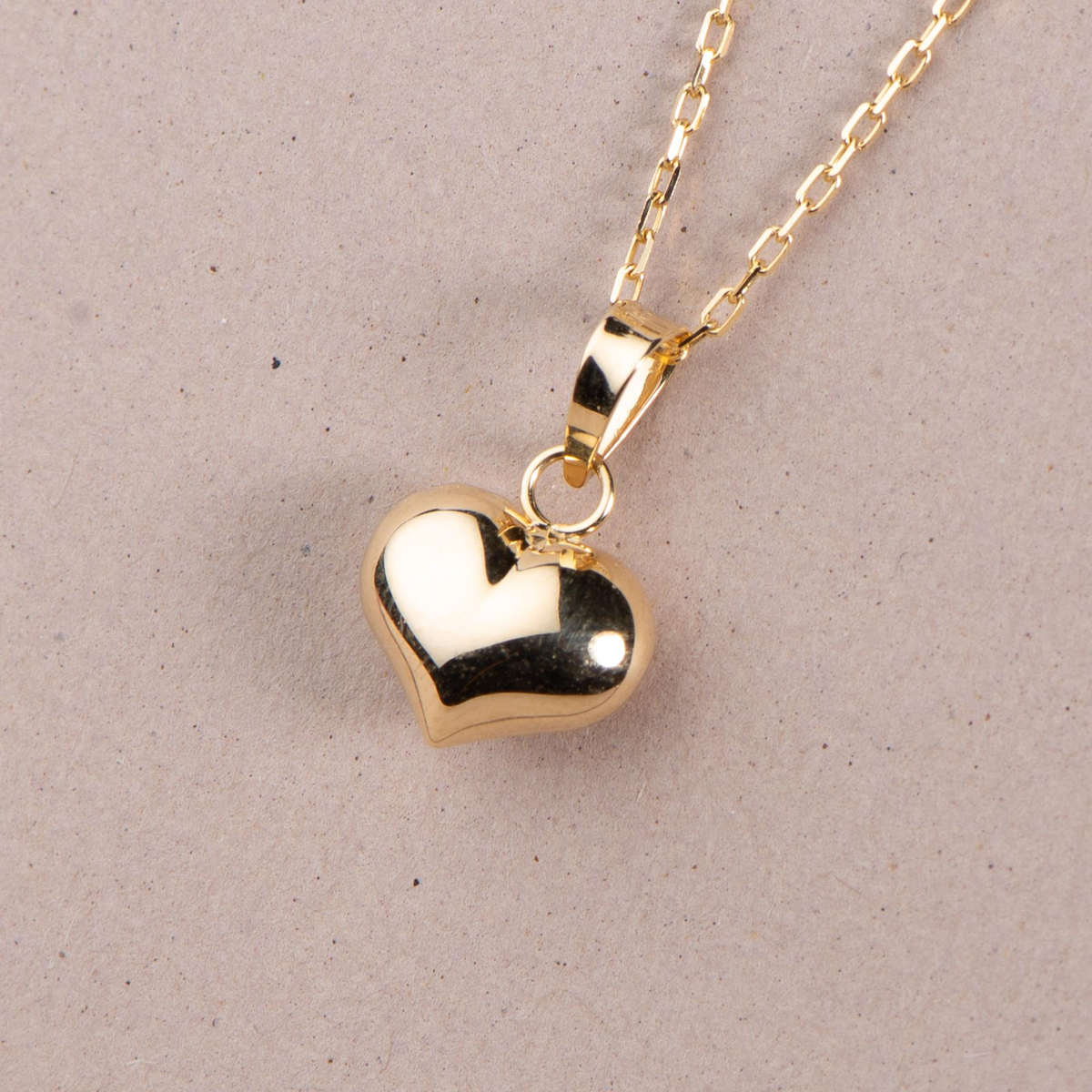 14 Ayar Altın Minik Kalp Kolye