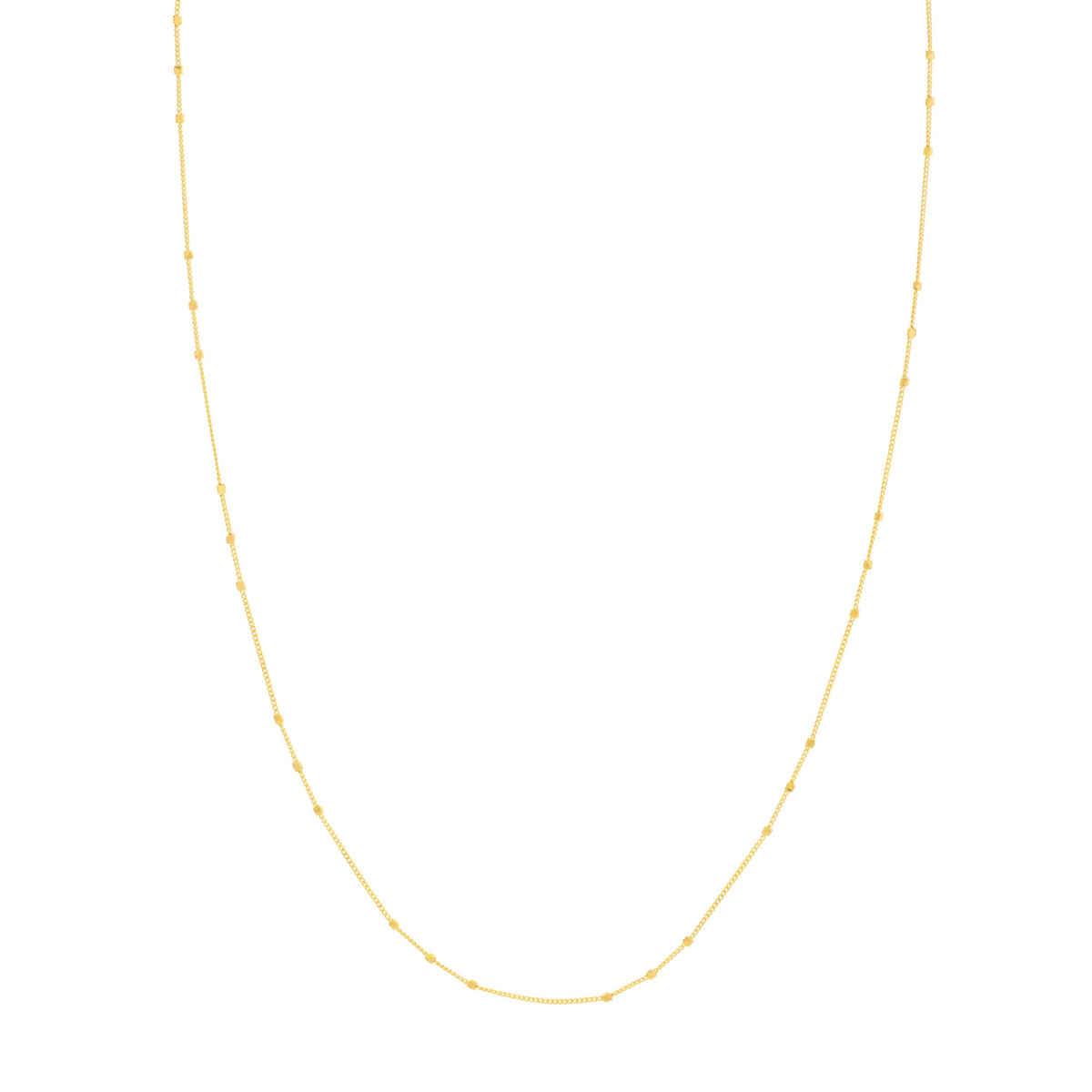 14 Ayar Satürn Altın Zincir Kolye