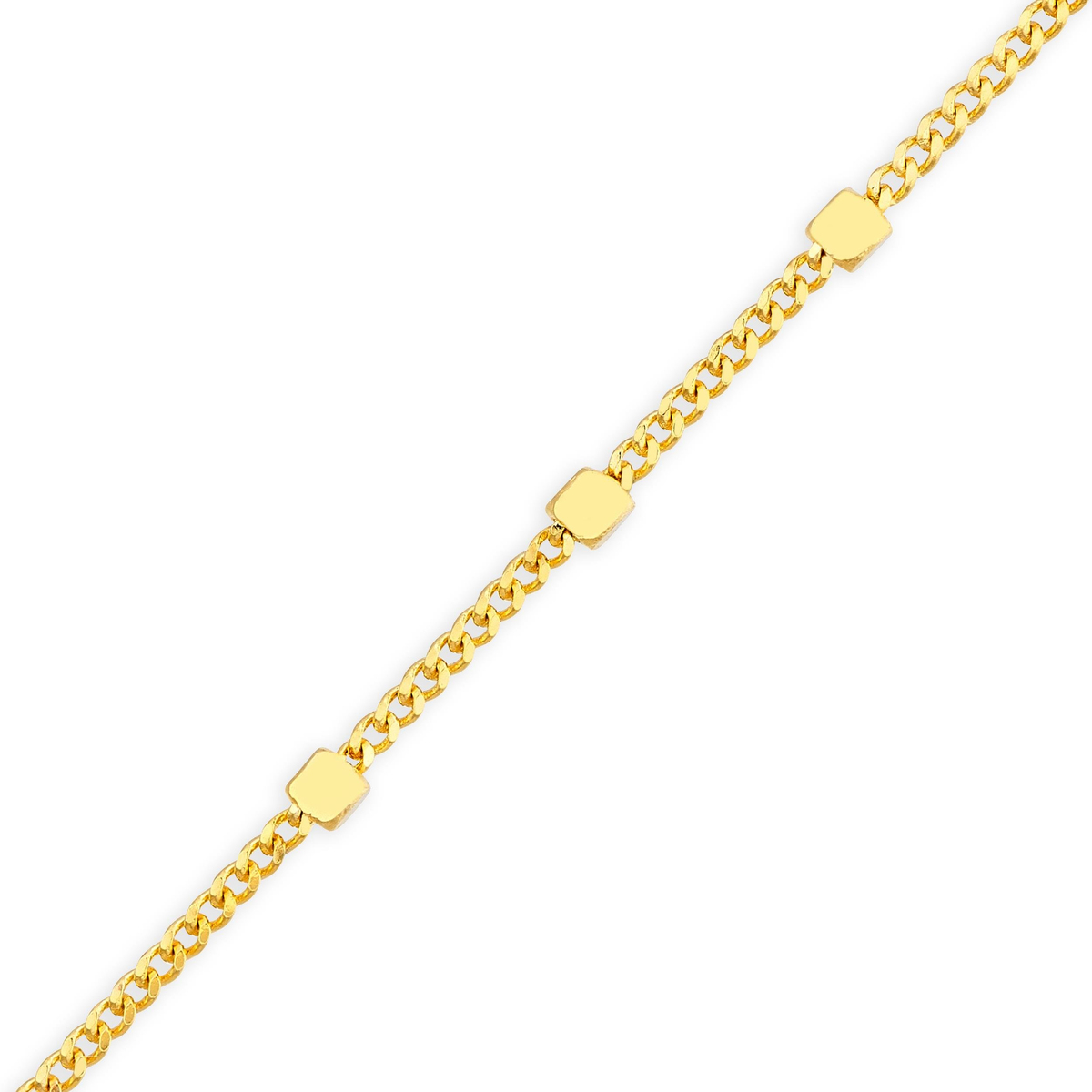 14 Ayar Satürn Altın Zincir Kolye