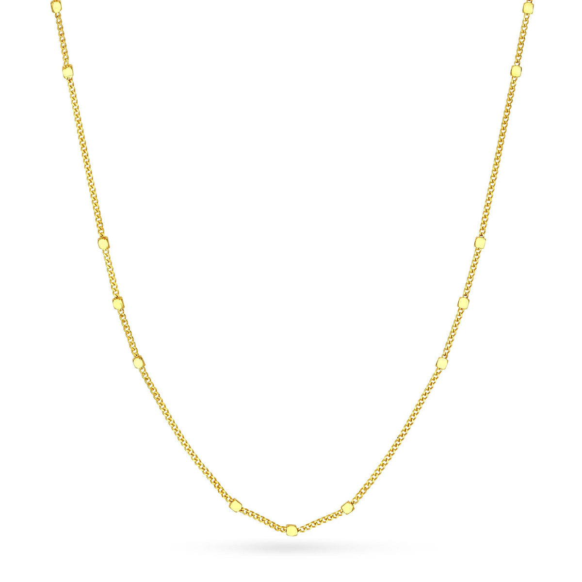 14 Ayar Satürn Altın Zincir Kolye