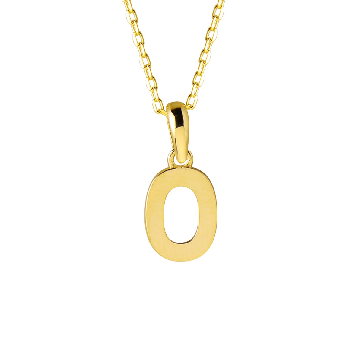 14 Ayar Sıfır Rakamı Altın Kolye